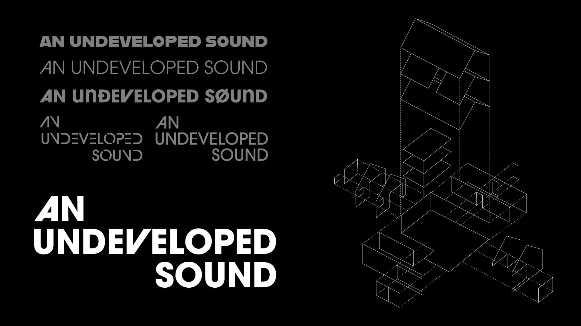 An Undeveloped Sound custom wordmark