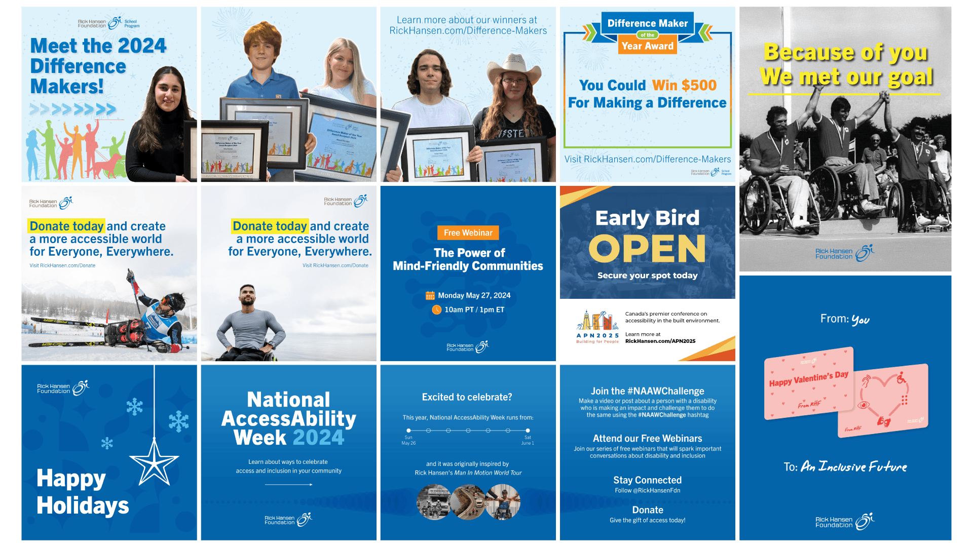 Rick Hansen Foundation social media campaign