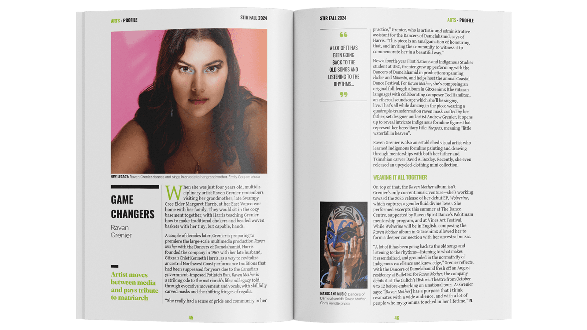 Stir Magazine spread